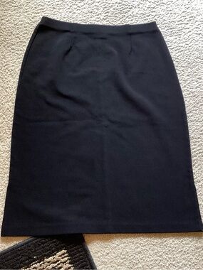 Apostrophe Classic Black Pencil Stretch Skirt